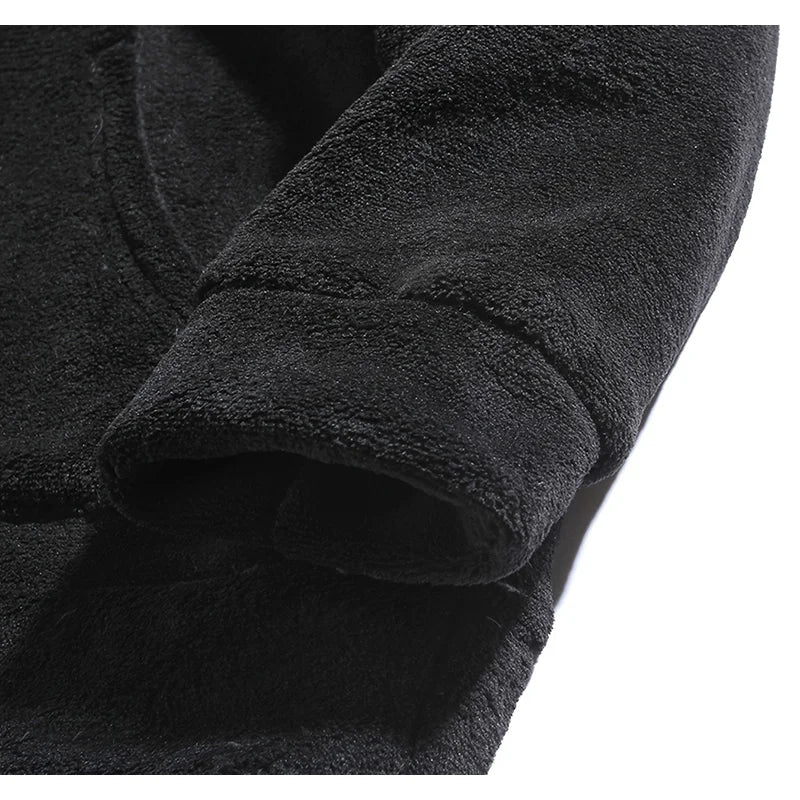 Men Fuzzy Fleece Hoodie