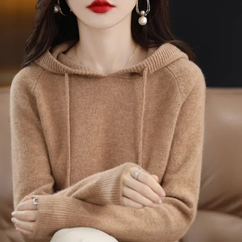 Women Pullover Sweaters Hooded