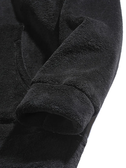Men Fuzzy Fleece Hoodie