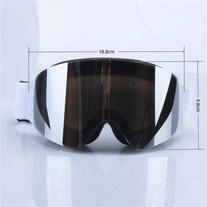 Magnetic Flip Cover Double Layer Anti-Fog Ski Goggles