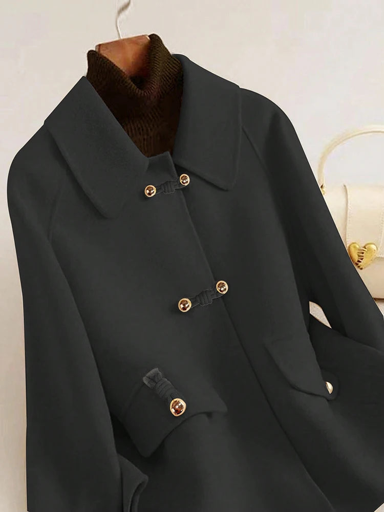Elegant Solid Short Coats