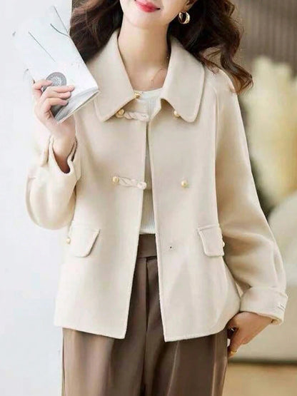 Elegant Solid Short Coats