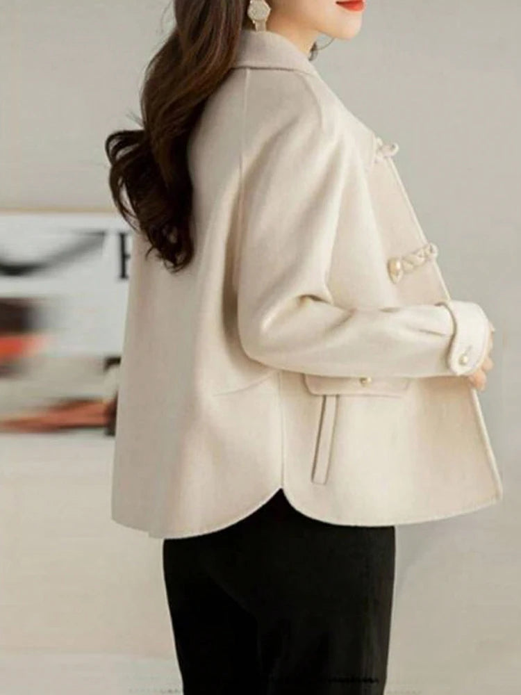 Elegant Solid Short Coats