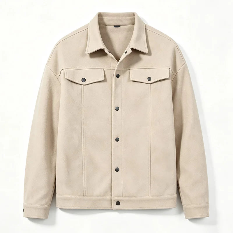 Fake Decor Chest Flap Lapel Fashion Outer Jacket