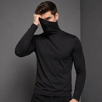 New Men's Thermal Turtleneck Shirt