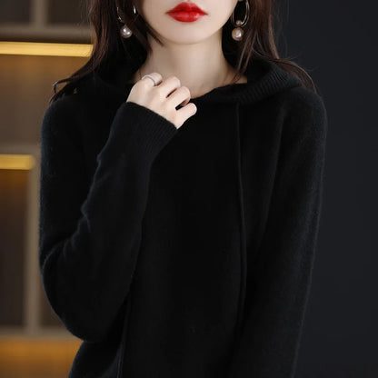 Women Pullover Sweaters Hooded
