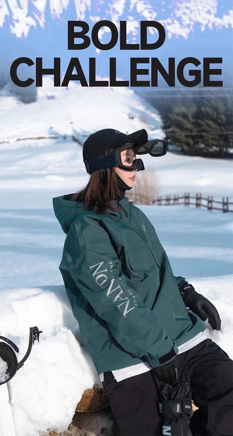 Magnetic Flip Cover Double Layer Anti-Fog Ski Goggles