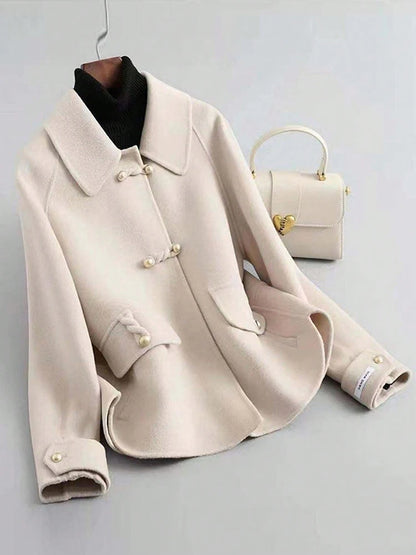 Elegant Solid Short Coats