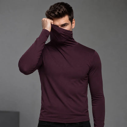 New Men's Thermal Turtleneck Shirt