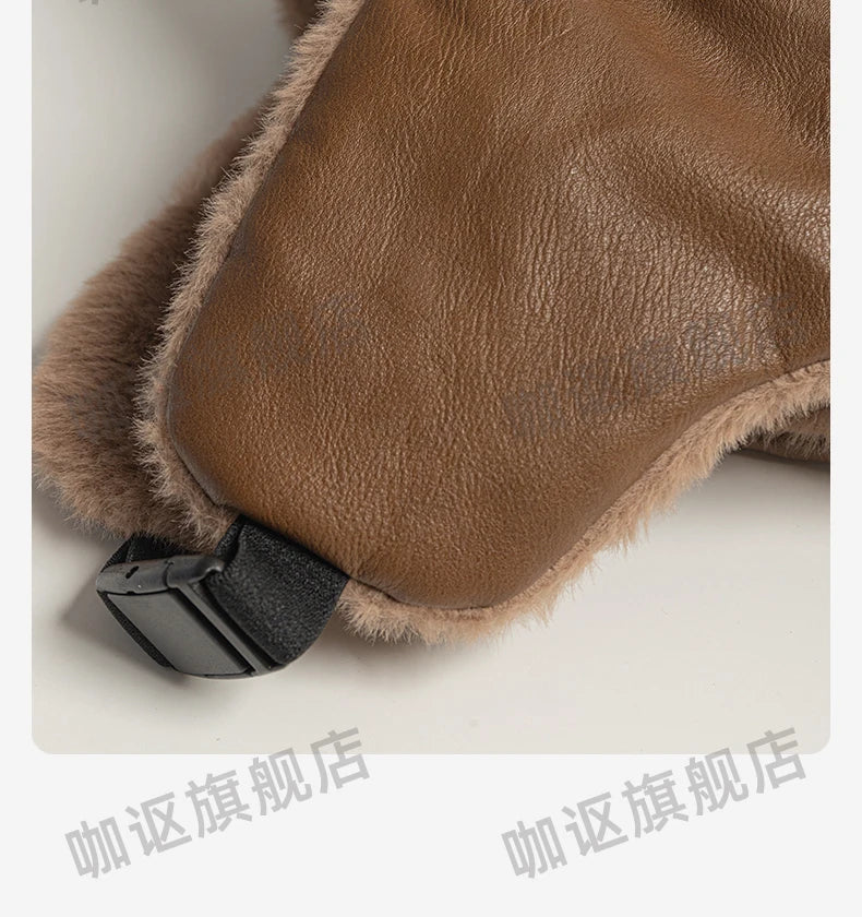 Leather Cat Ear Sunglasses