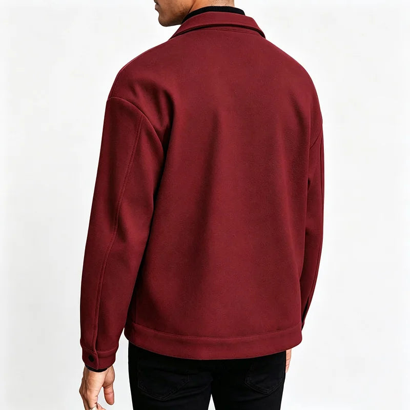 Fake Decor Chest Flap Lapel Fashion Outer Jacket