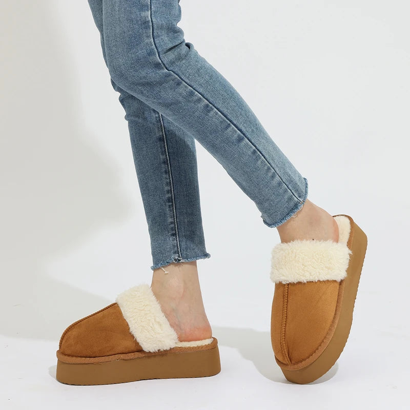 Women's Platform Winter Slippers