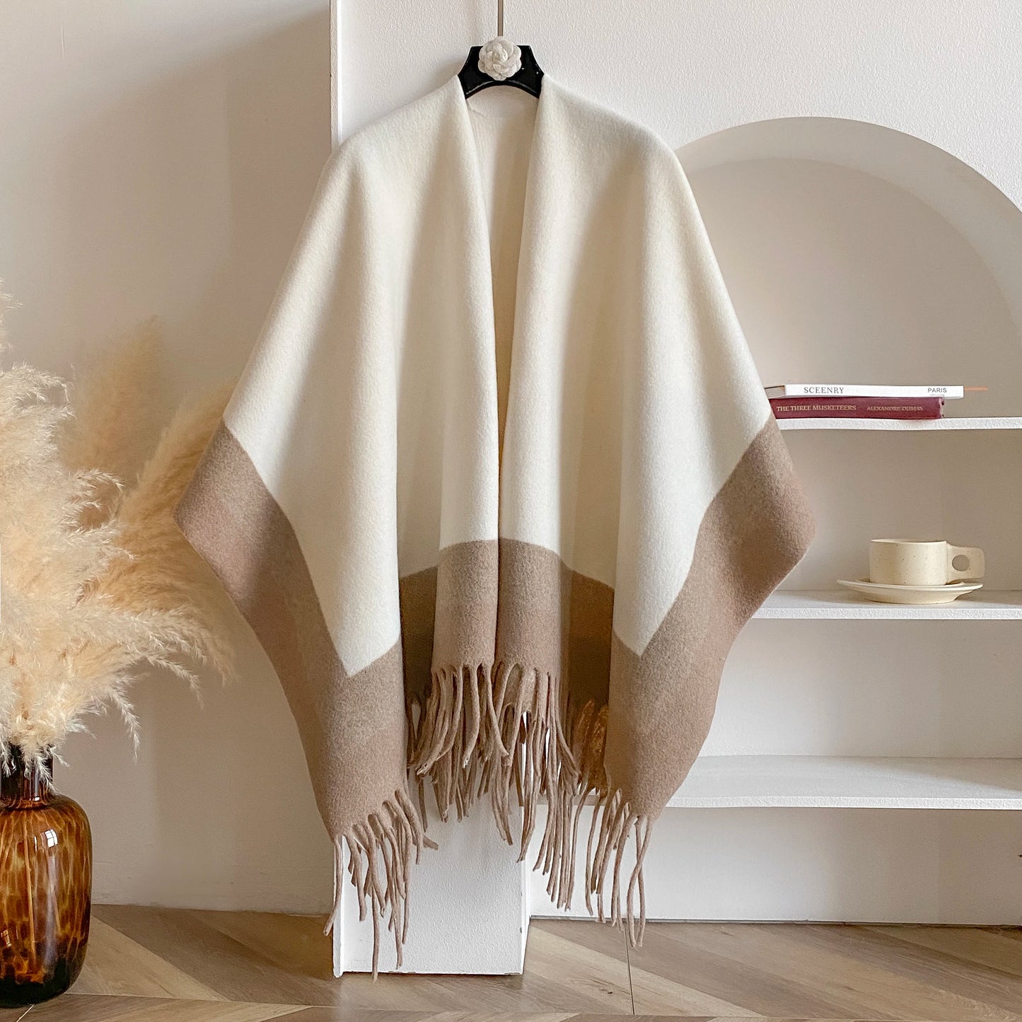 Winter Warm Plaid Ponchos And Capes