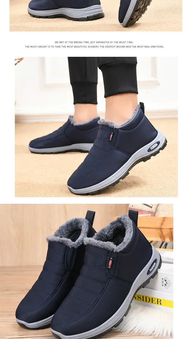 Thick velvet and warm snow boots