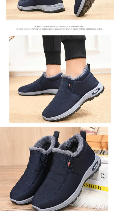Thick velvet and warm snow boots