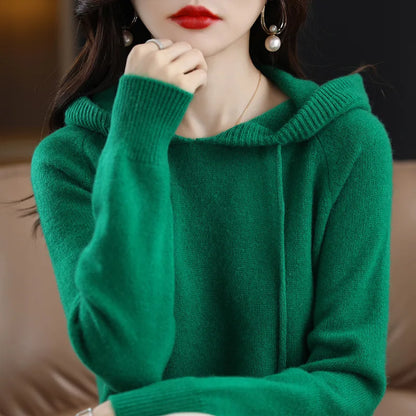 Women Pullover Sweaters Hooded