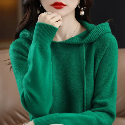 Women Pullover Sweaters Hooded
