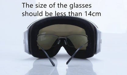 Magnetic Flip Cover Double Layer Anti-Fog Ski Goggles