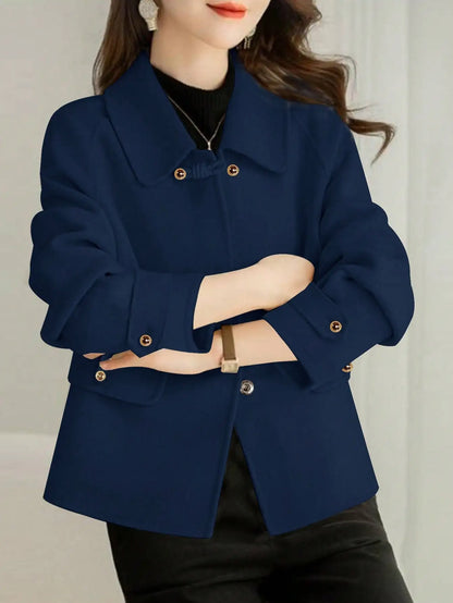 Elegant Solid Short Coats