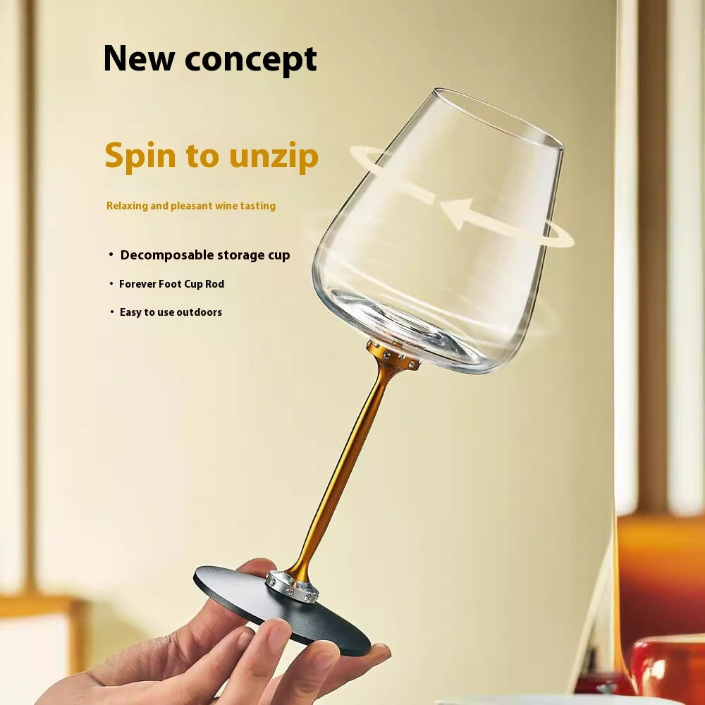 Rotating Wine Glass Set