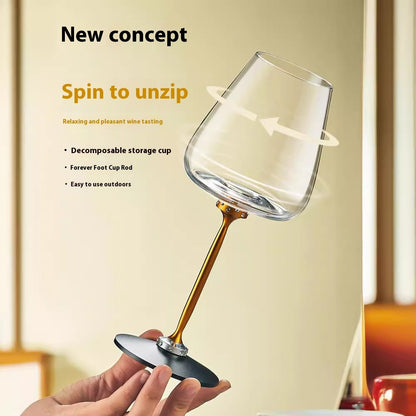 Rotating Wine Glass Set
