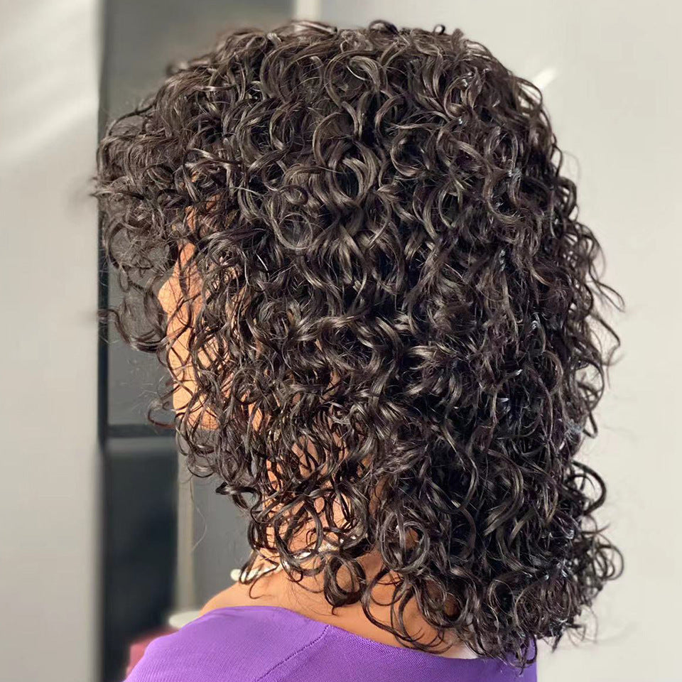 Wavy Wig with Bangs