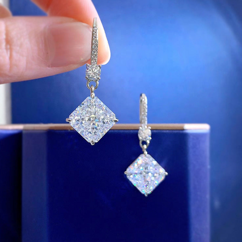 White Diamond Earrings